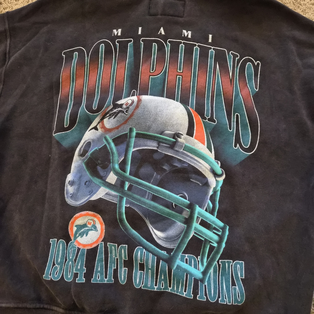 Abercrombie & Fitch x NFL Miami Dolphins Hoodie • Black • Size M - Picture 10 of 10